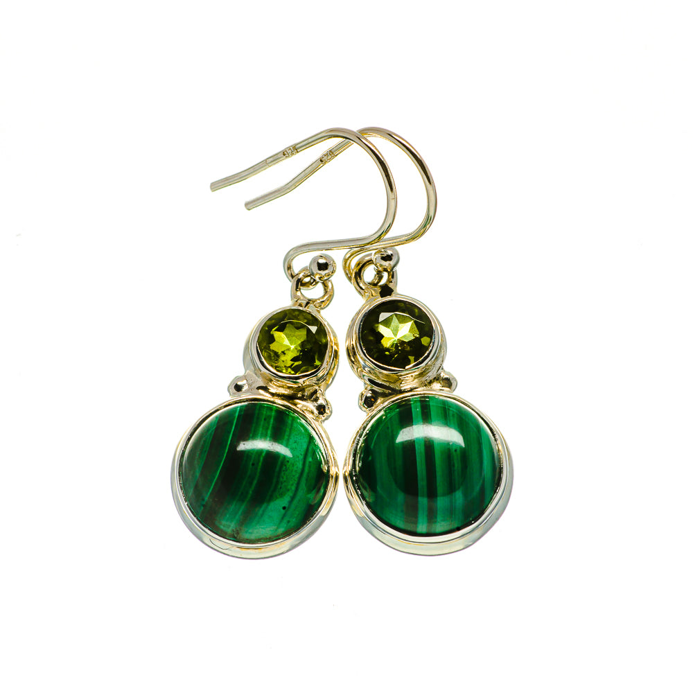 Malachite Earrings handcrafted by Anasilvercos - EARR404779
