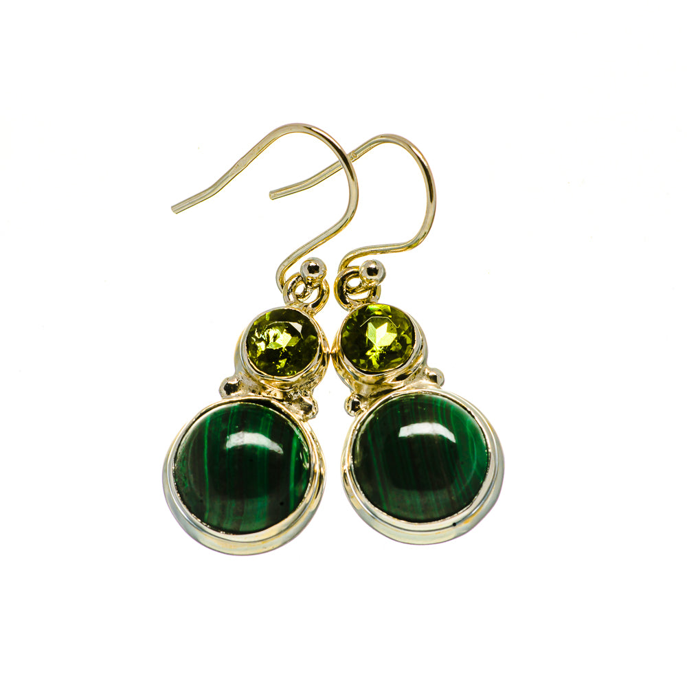 Malachite Earrings handcrafted by Anasilvercos - EARR405237
