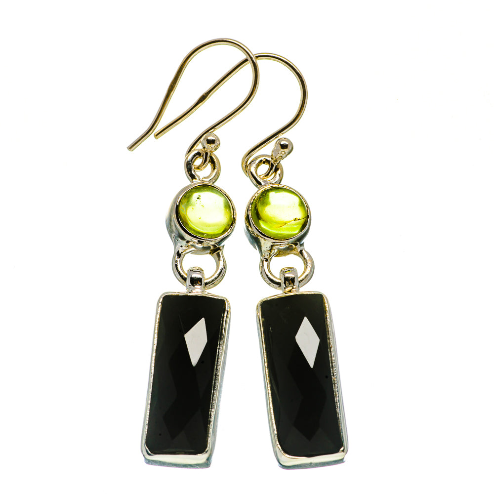 Black Onyx Earrings handcrafted by Anasilvercos - EARR405598