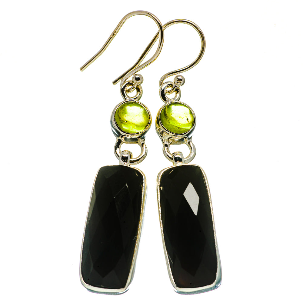 Black Onyx Earrings handcrafted by Anasilvercos - EARR405685