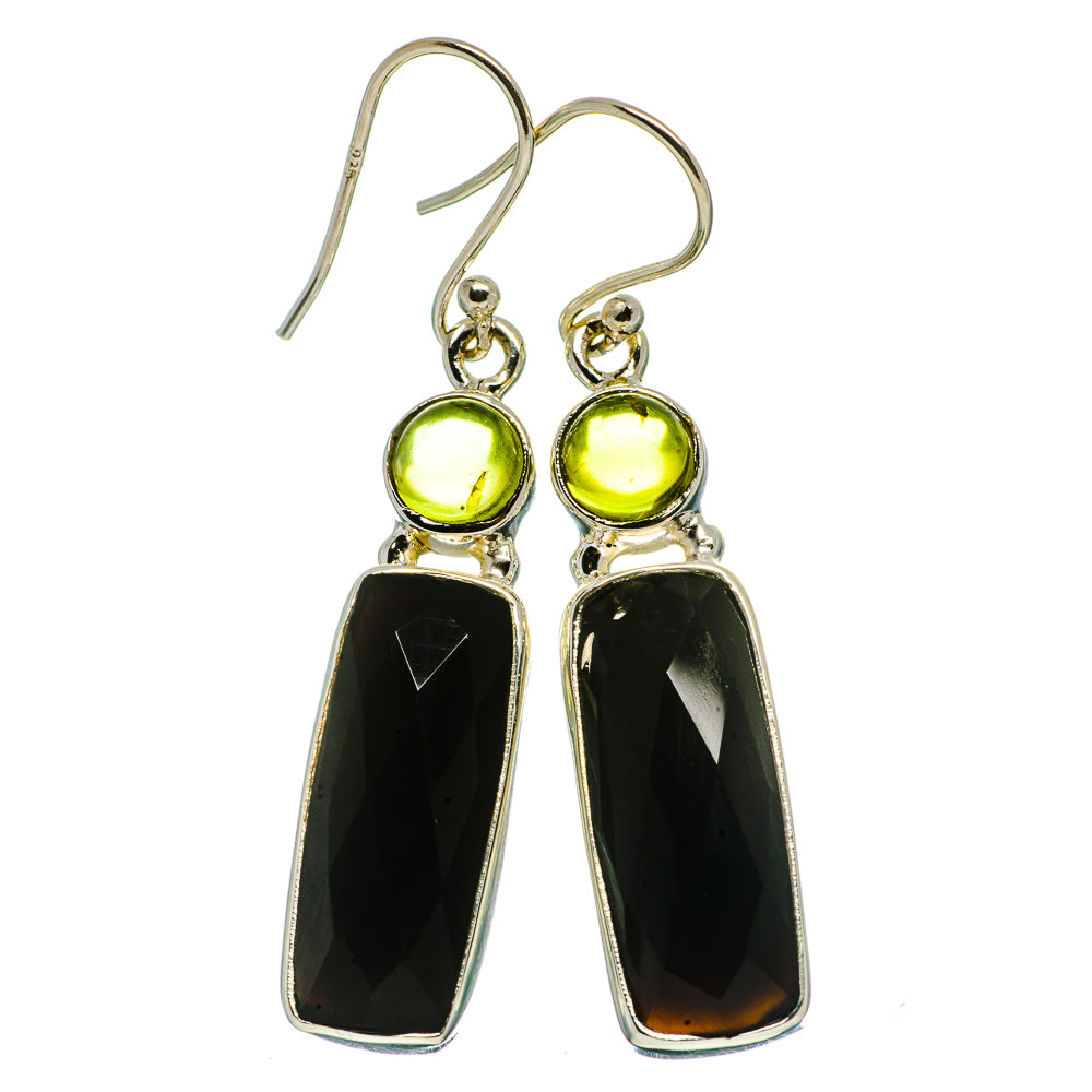 Black Onyx Earrings handcrafted by Anasilvercos - EARR405858