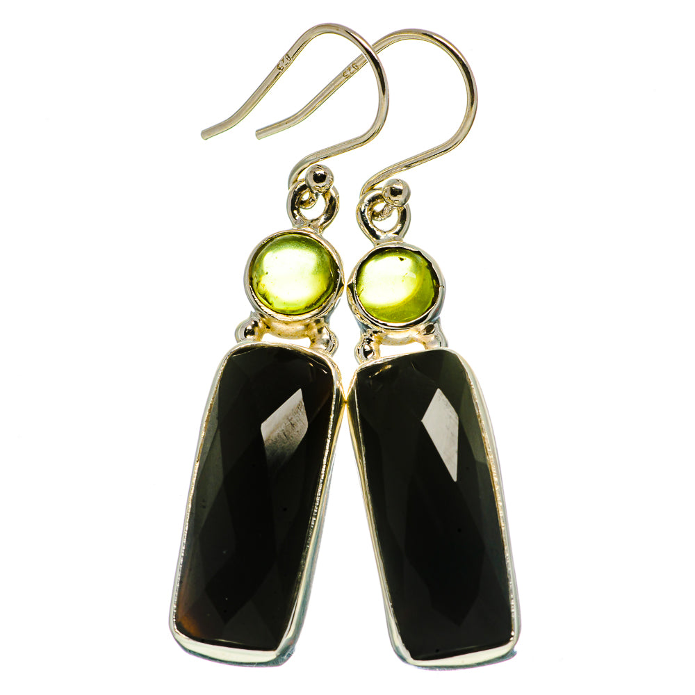 Black Onyx Earrings handcrafted by Anasilvercos - EARR405963