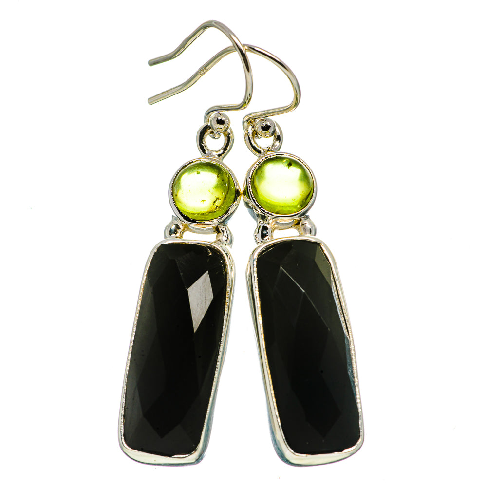 Black Onyx Earrings handcrafted by Anasilvercos - EARR406024