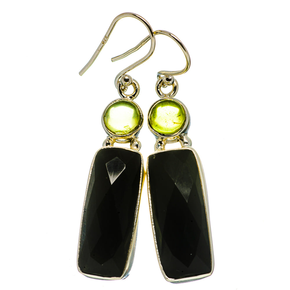 Black Onyx Earrings handcrafted by Anasilvercos - EARR406070