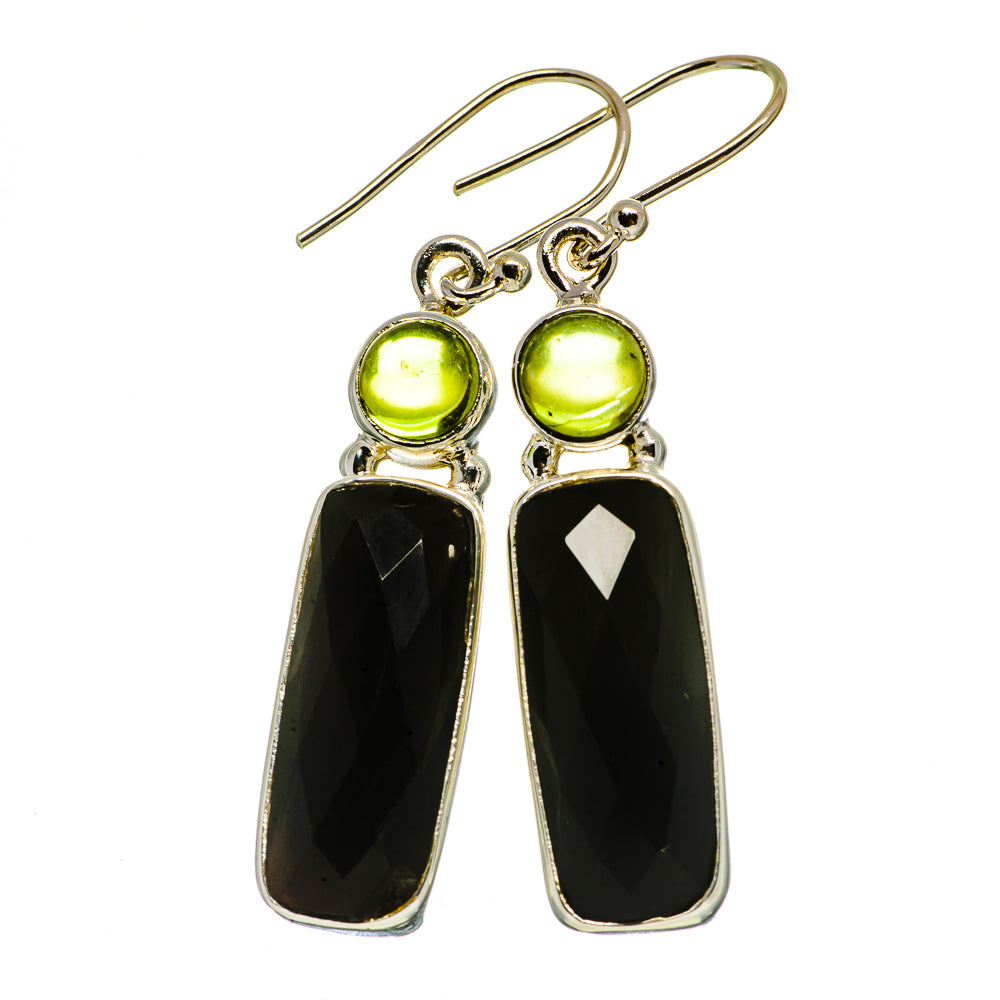 Black Onyx Earrings handcrafted by Anasilvercos - EARR406075