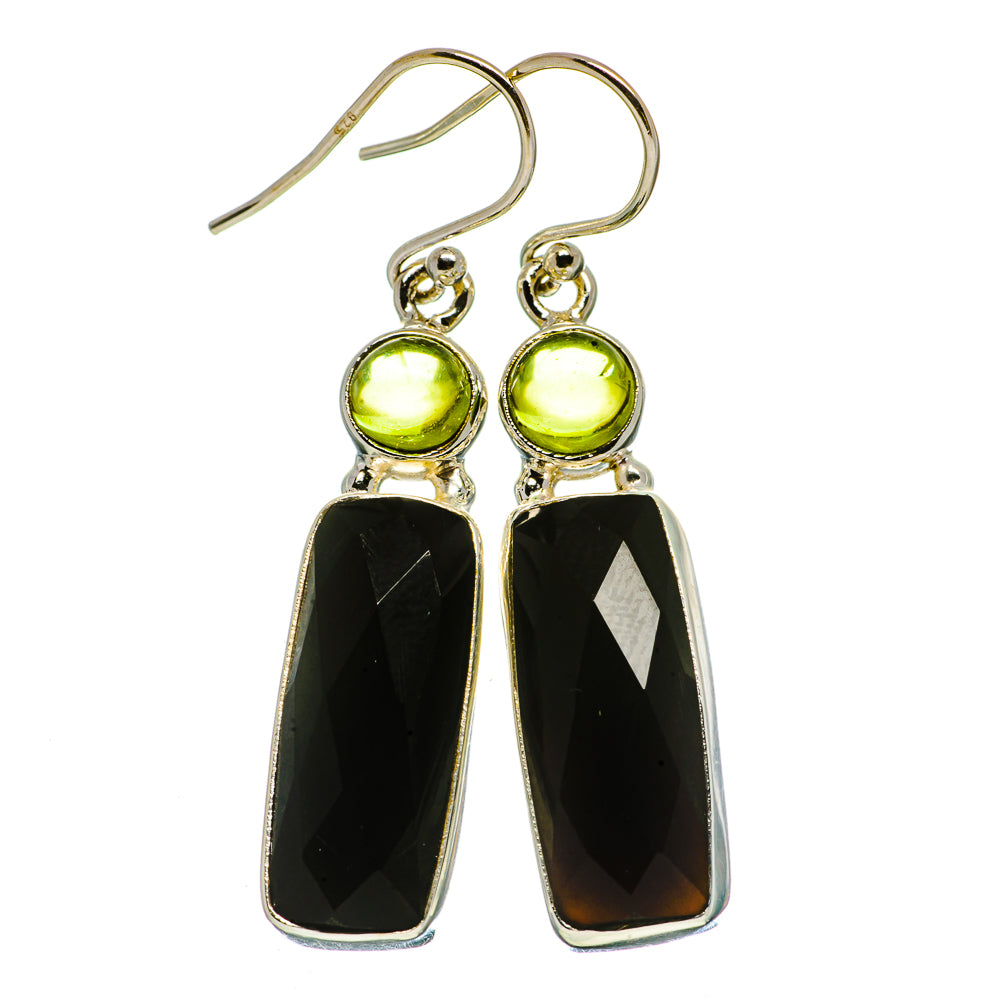 Black Onyx Earrings handcrafted by Anasilvercos - EARR406094