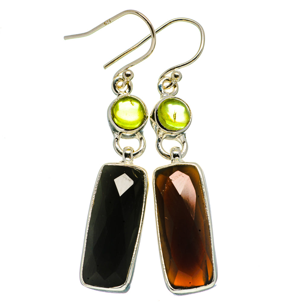 Black Onyx Earrings handcrafted by Anasilvercos - EARR406102
