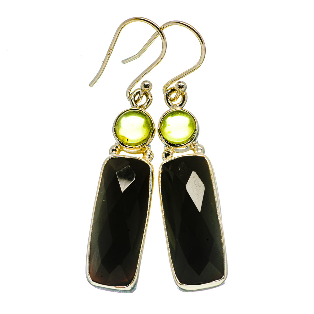 Black Onyx Earrings handcrafted by Anasilvercos - EARR406157