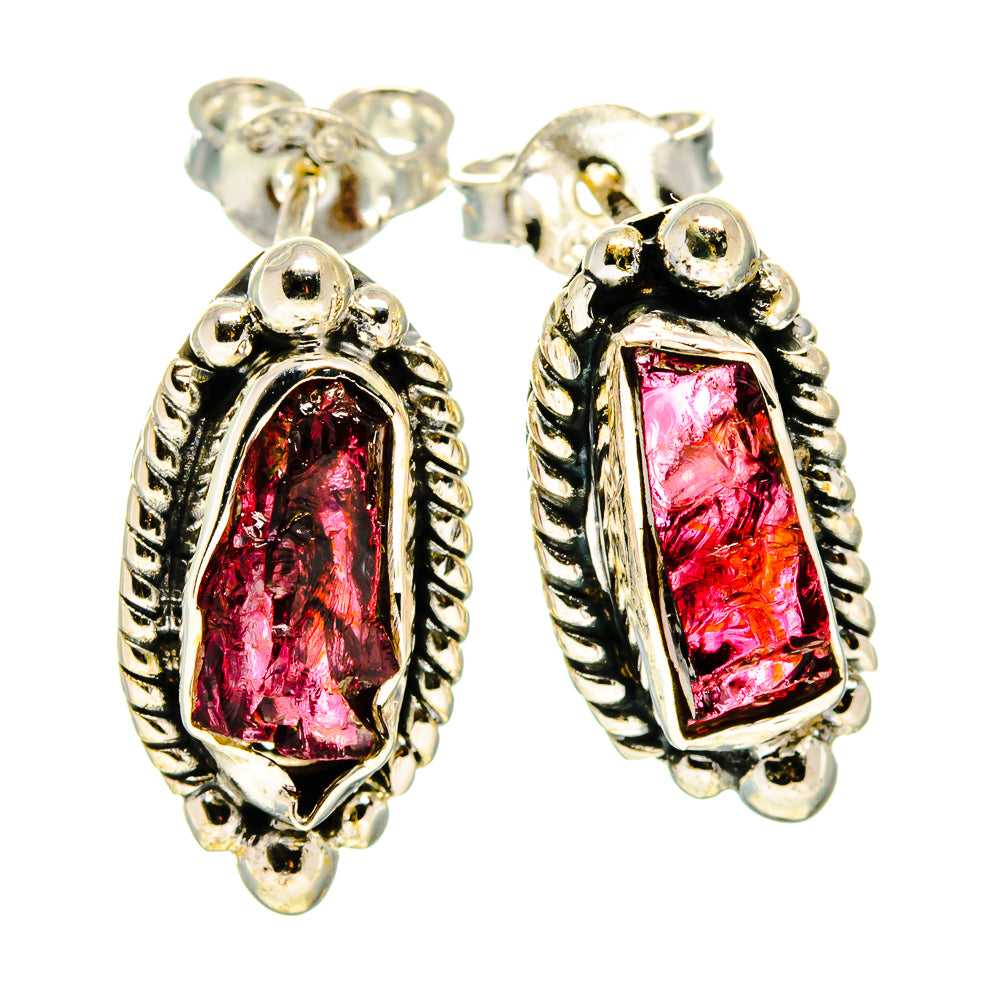 Garnet Earrings handcrafted by Anasilvercos - EARR407061