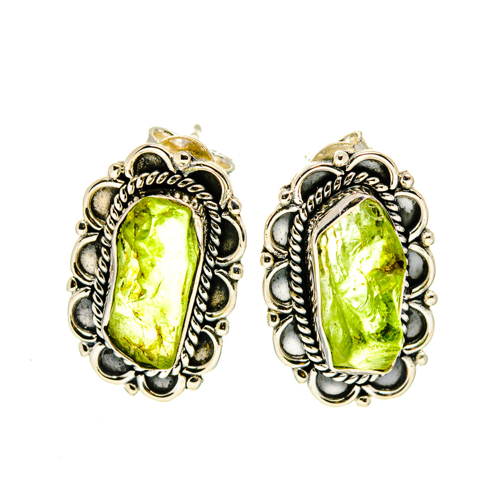 Peridot Earrings handcrafted by Anasilvercos - EARR407199