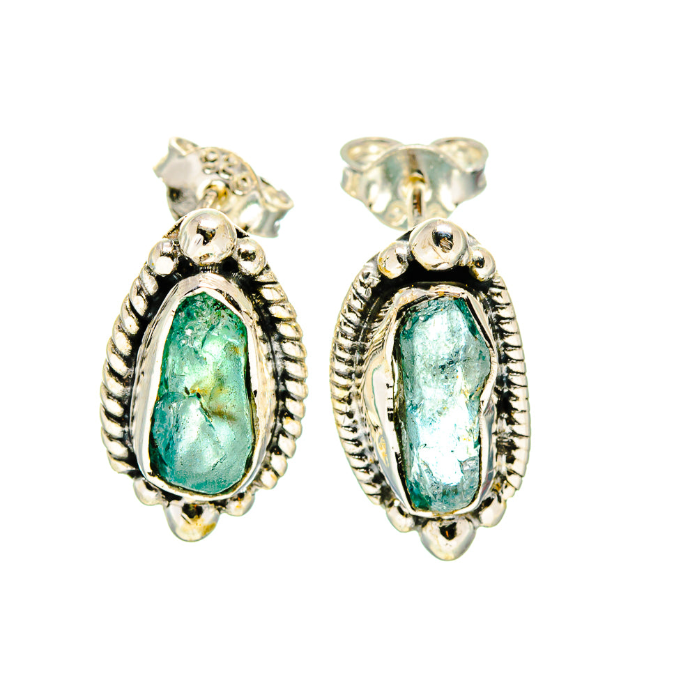 Blue Fluorite Earrings handcrafted by Anasilvercos - EARR407203