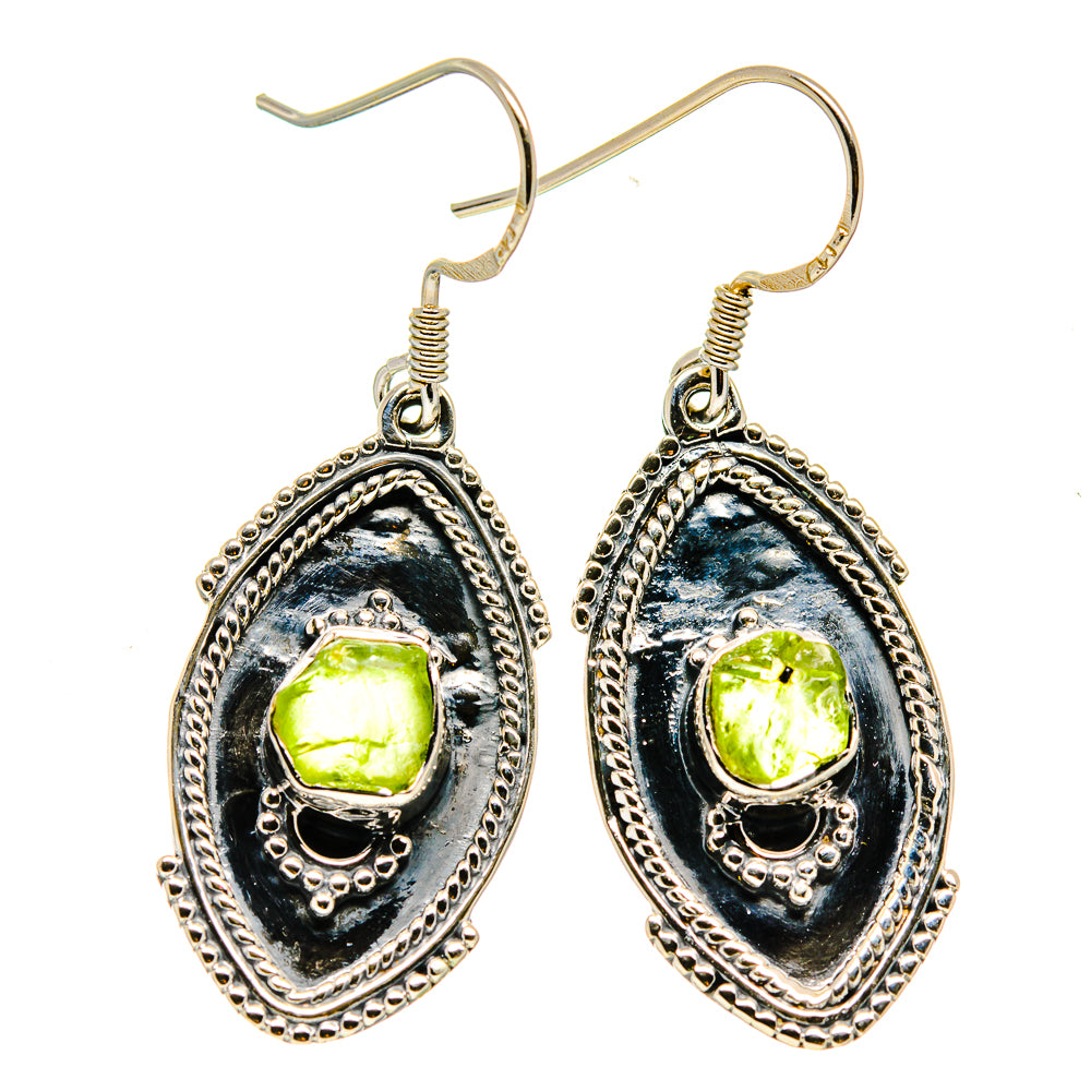 Peridot Earrings handcrafted by Anasilvercos - EARR407576