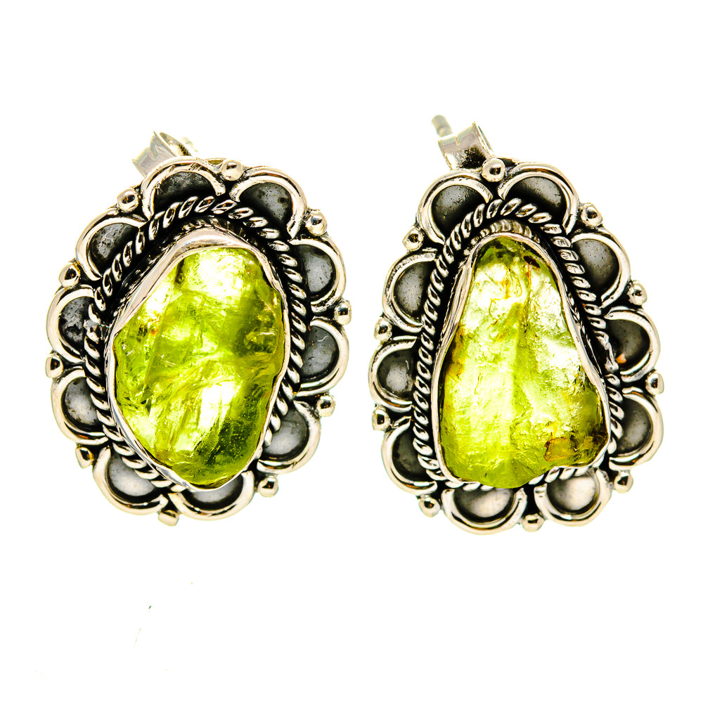 Peridot Earrings handcrafted by Anasilvercos - EARR407657