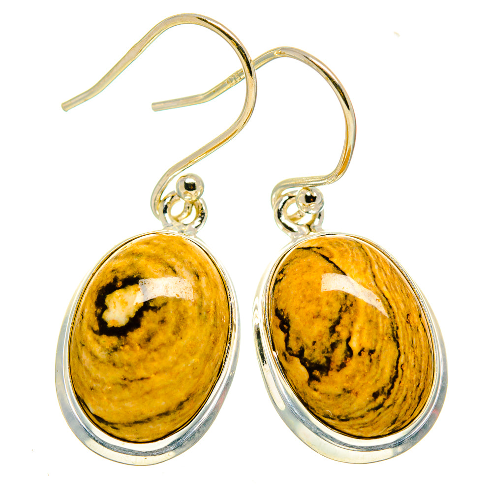 Picture Jasper Earrings handcrafted by Anasilvercos - EARR407881