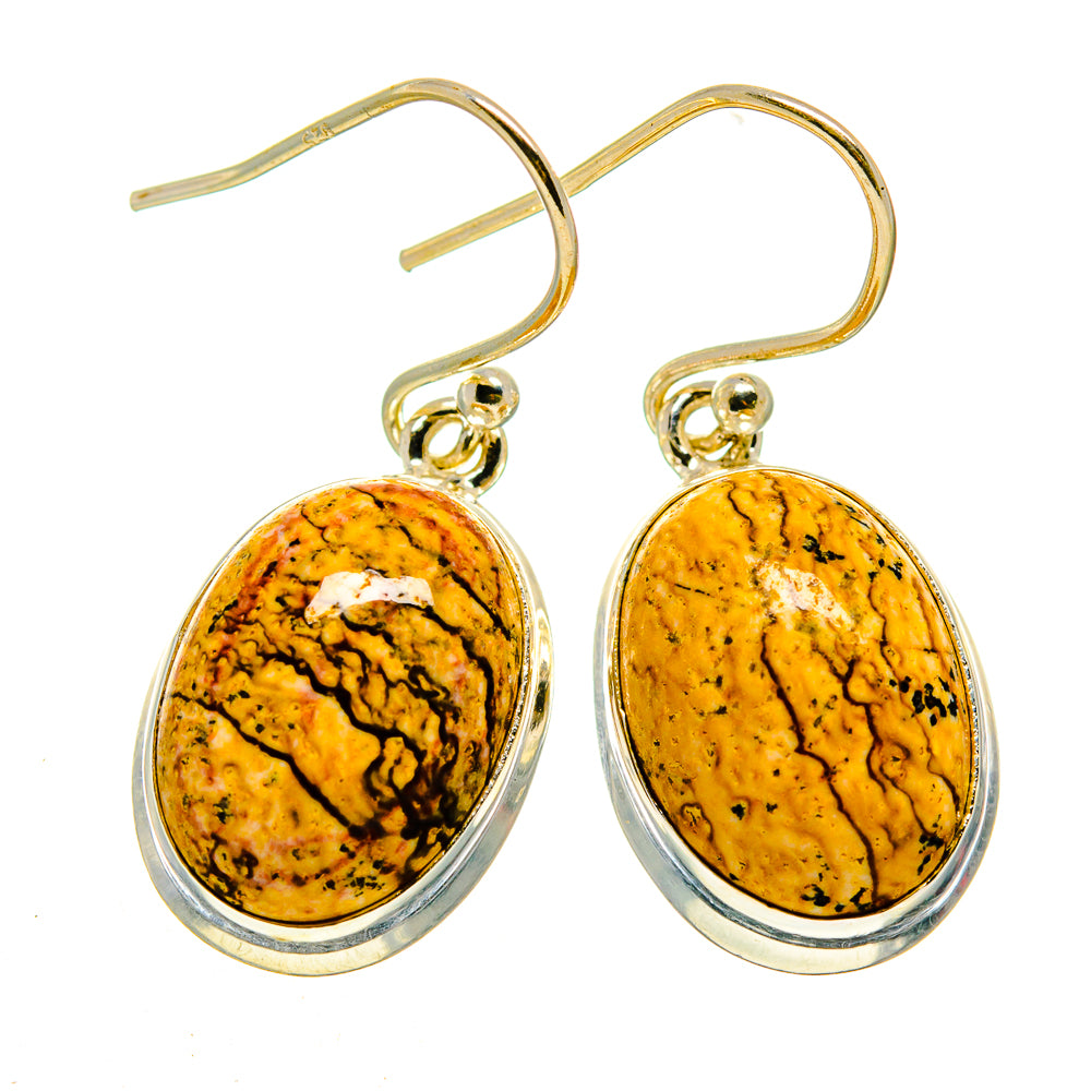 Picture Jasper Earrings handcrafted by Anasilvercos - EARR408369