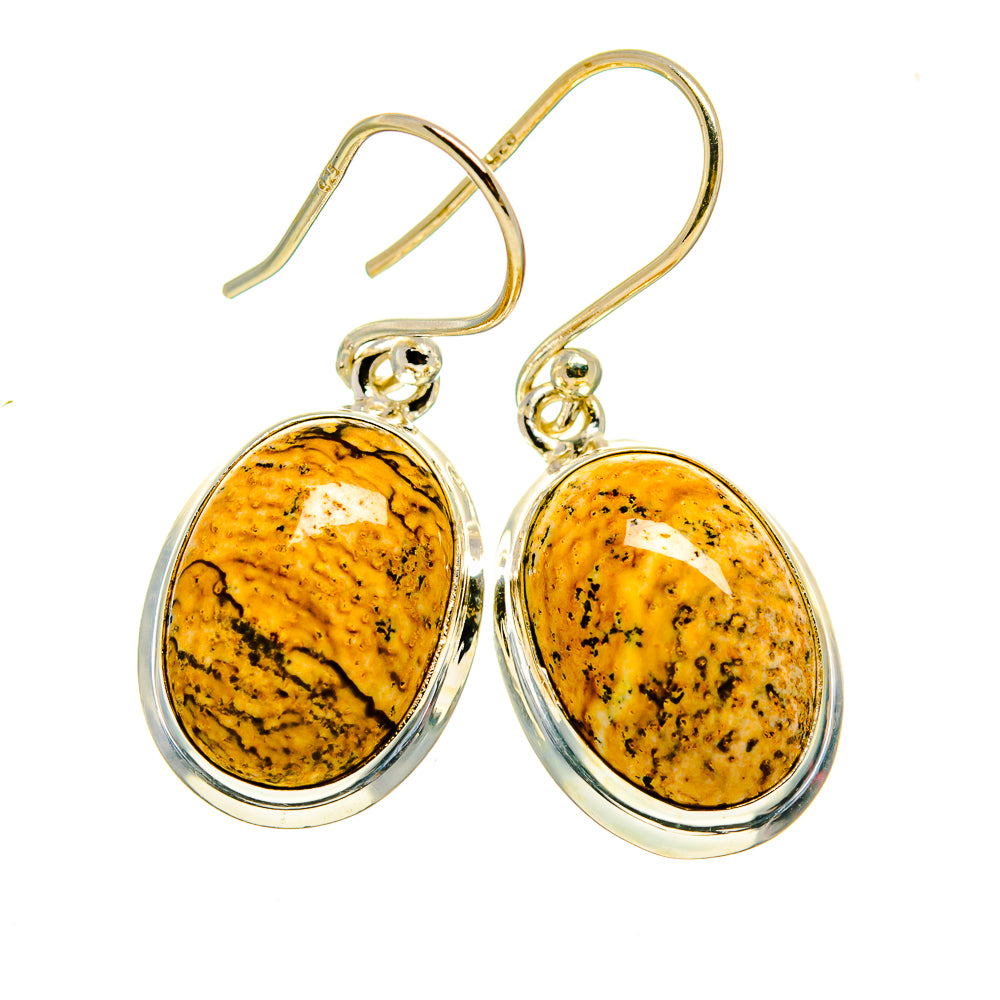 Picture Jasper Earrings handcrafted by Anasilvercos - EARR408482