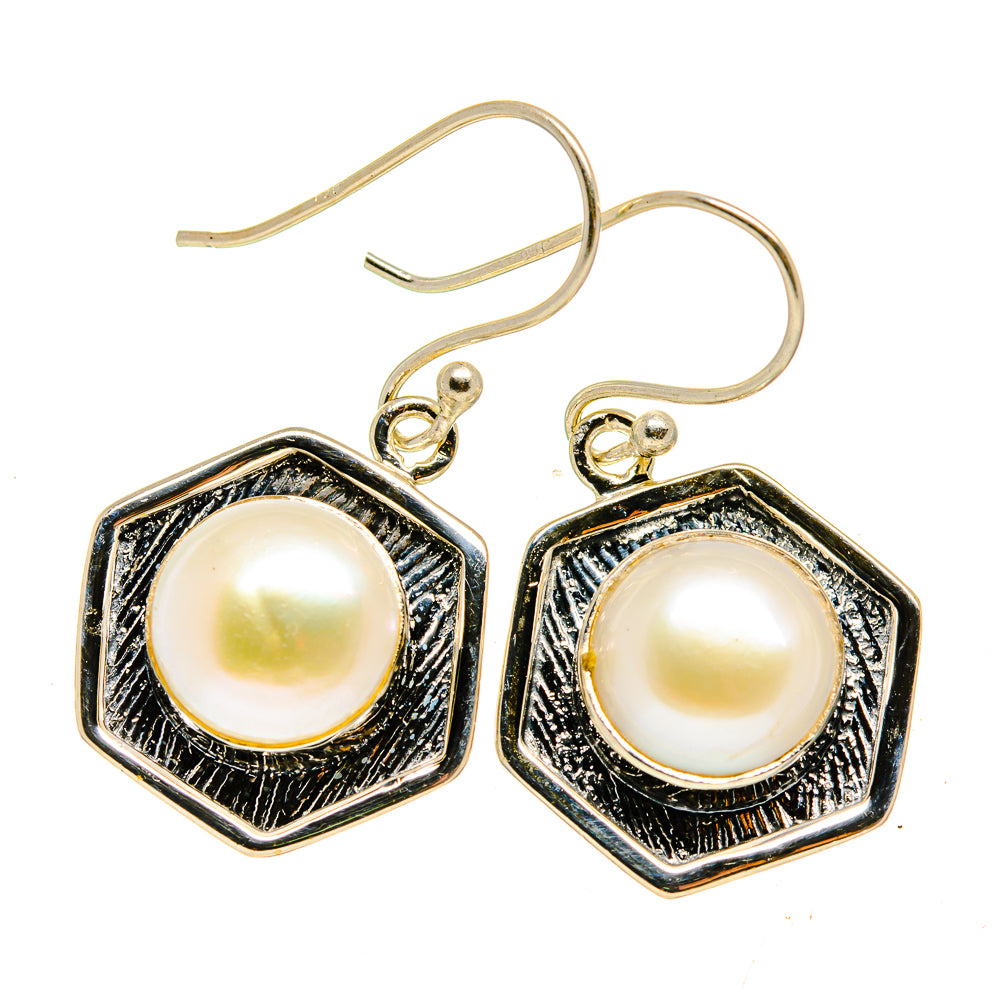 Cultured Pearl Earrings handcrafted by Anasilvercos - EARR408586