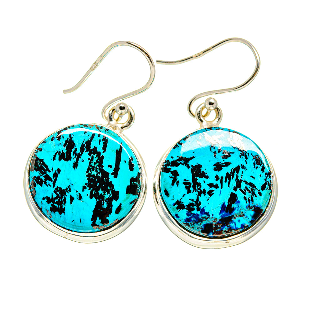 Shattuckite Earrings handcrafted by Anasilvercos - EARR408707
