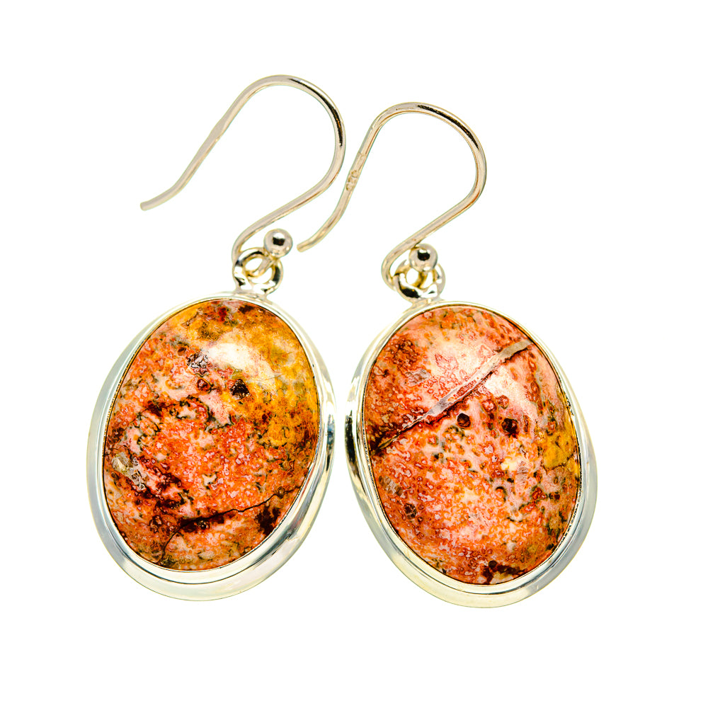 Leopardskin Jasper Earrings handcrafted by Anasilvercos - EARR408717