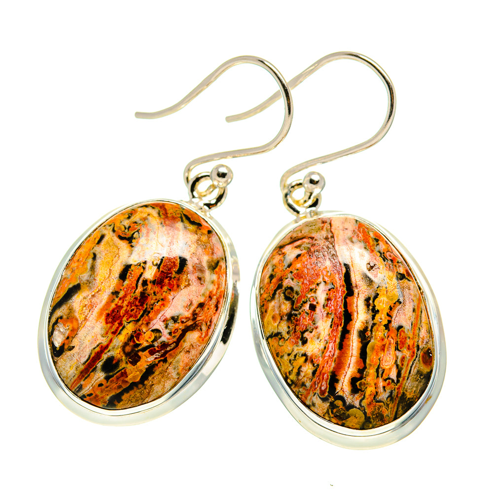 Poppy Jasper Earrings handcrafted by Anasilvercos - EARR408882
