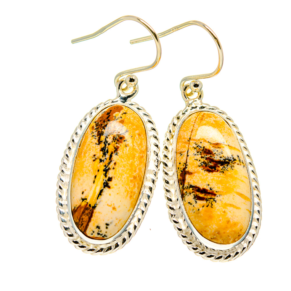 Picture Jasper Earrings handcrafted by Anasilvercos - EARR409014