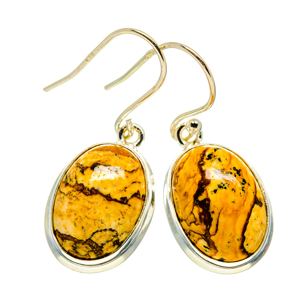 Picture Jasper Earrings handcrafted by Anasilvercos - EARR409084