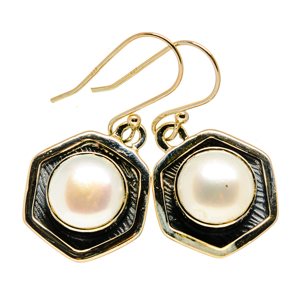 Cultured Pearl Earrings handcrafted by Anasilvercos - EARR409168