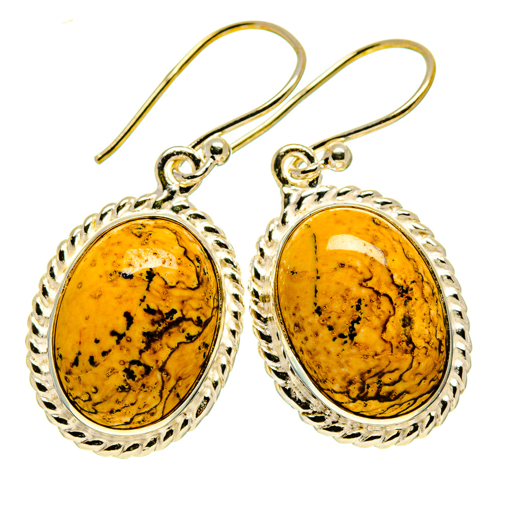 Picture Jasper Earrings handcrafted by Anasilvercos - EARR409179