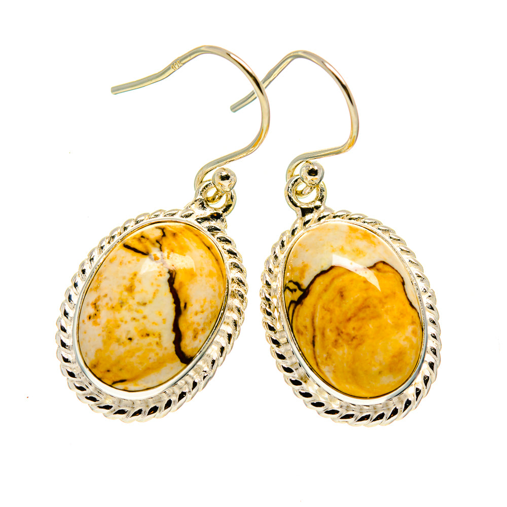 Picture Jasper Earrings handcrafted by Anasilvercos - EARR409204