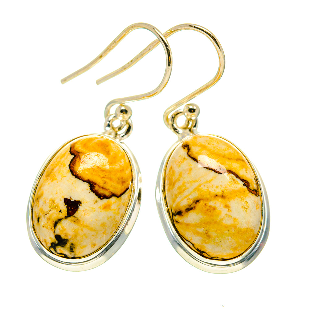 Picture Jasper Earrings handcrafted by Anasilvercos - EARR409324