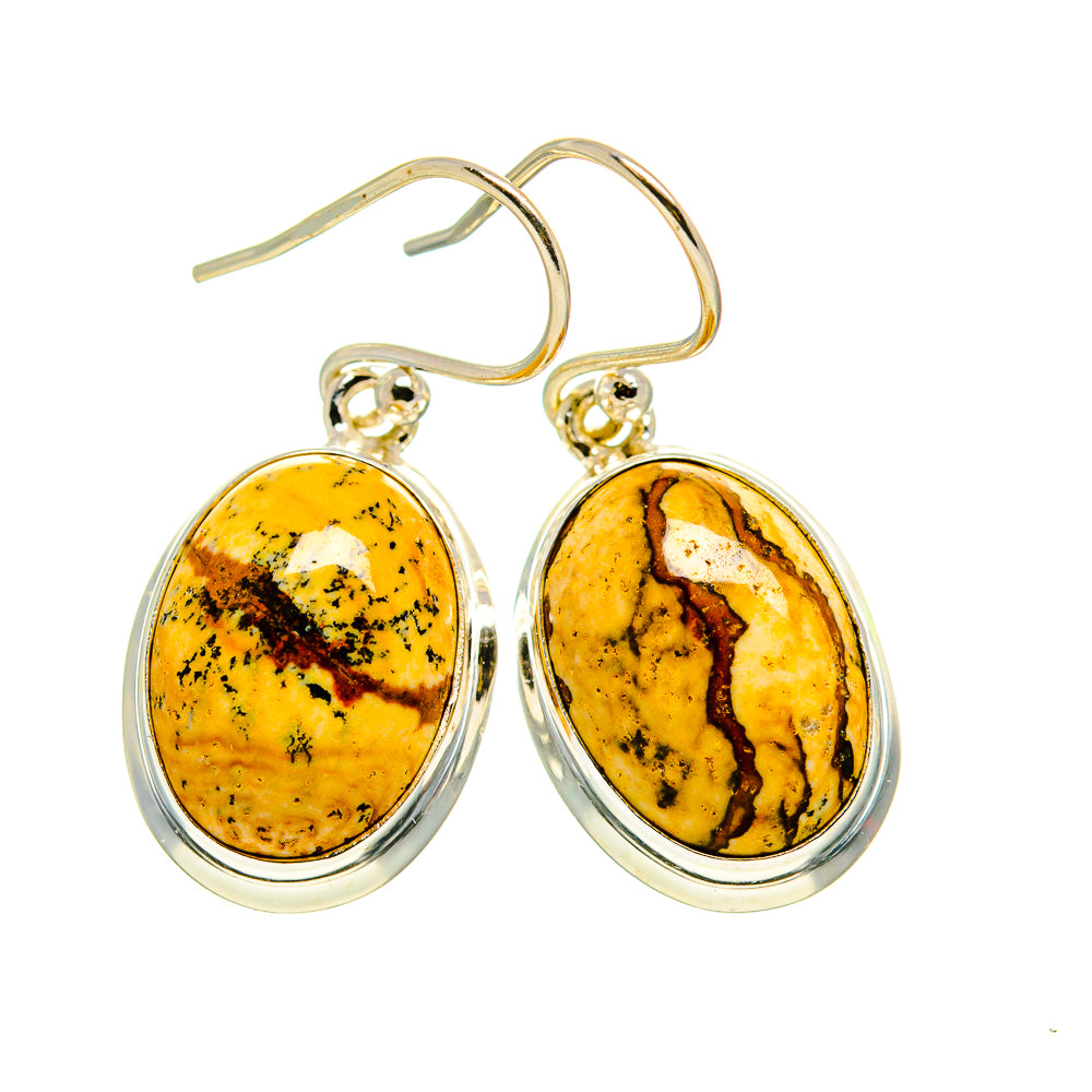 Picture Jasper Earrings handcrafted by Anasilvercos - EARR409359