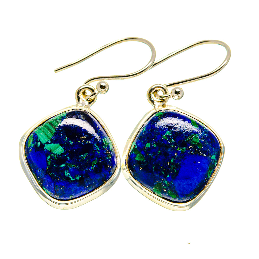 Azurite Earrings handcrafted by Anasilvercos - EARR409361