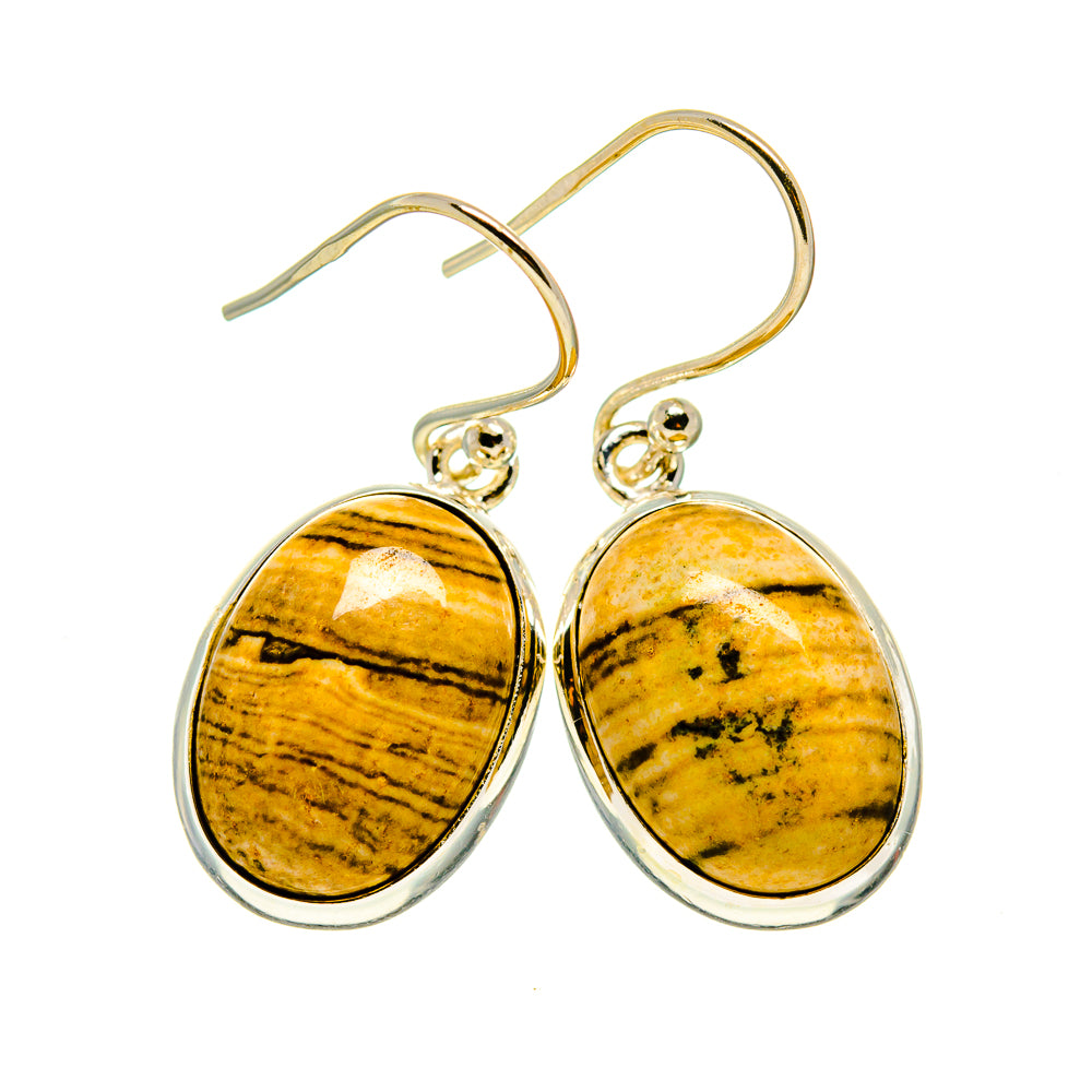 Picture Jasper Earrings handcrafted by Anasilvercos - EARR409422