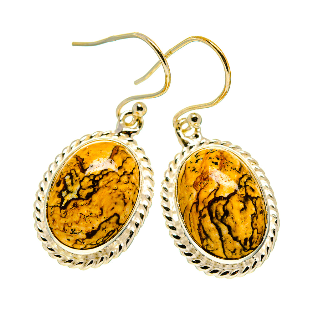 Picture Jasper Earrings handcrafted by Anasilvercos - EARR409478
