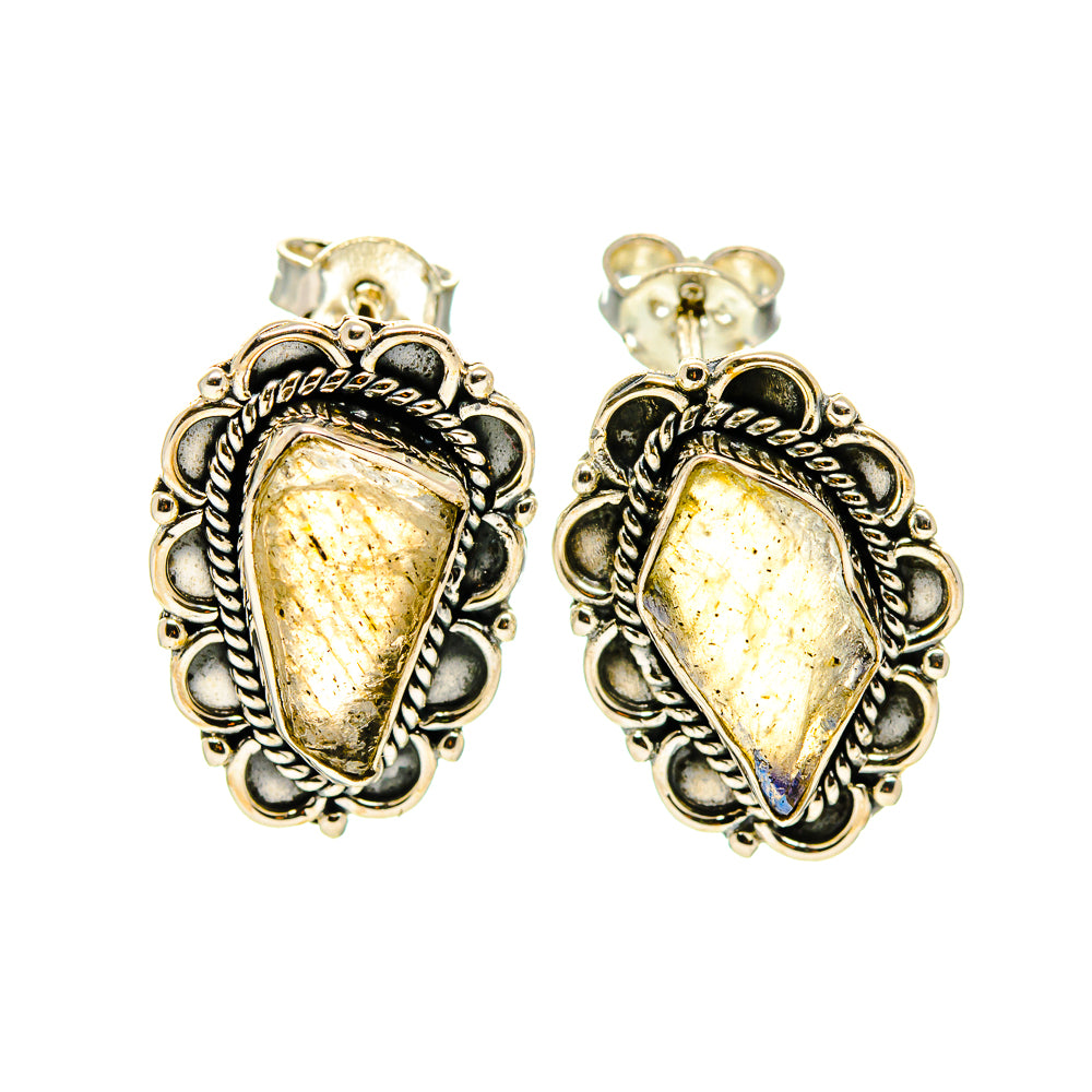 Labradorite Earrings handcrafted by Anasilvercos - EARR409492