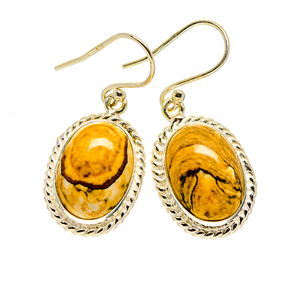 Picture Jasper Earrings handcrafted by Anasilvercos - EARR409521