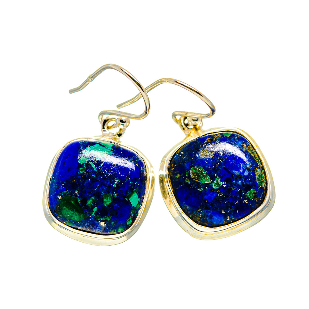 Azurite Earrings handcrafted by Anasilvercos - EARR409566