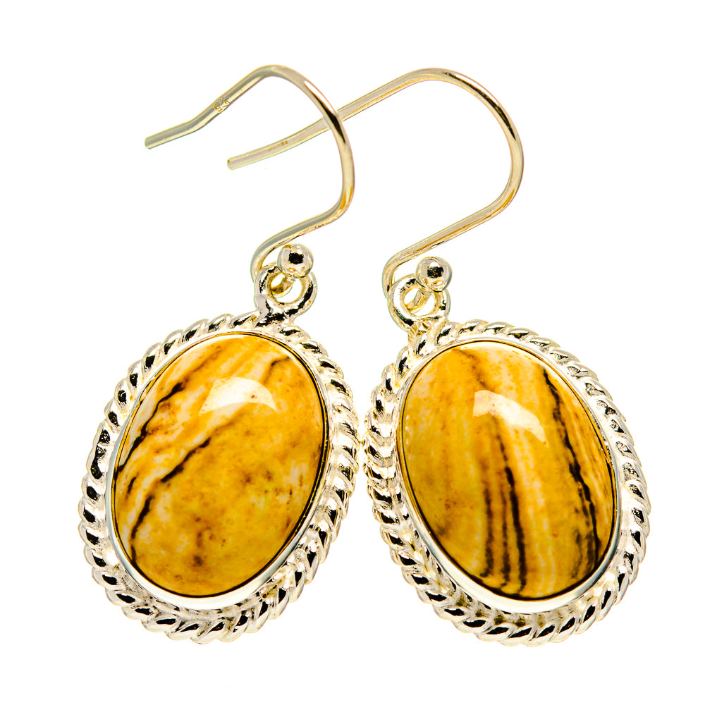 Picture Jasper Earrings handcrafted by Anasilvercos - EARR409621