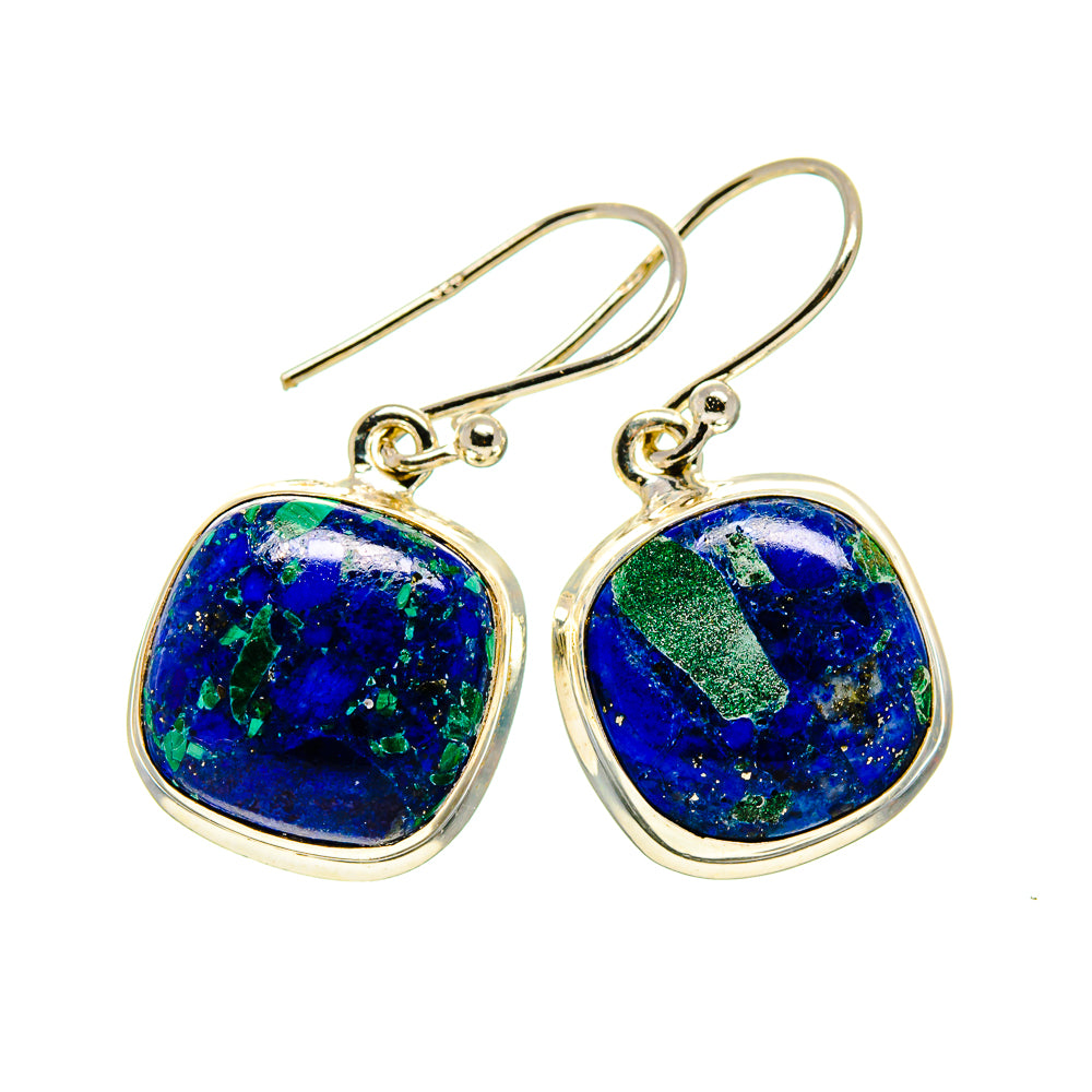 Azurite Earrings handcrafted by Anasilvercos - EARR409715