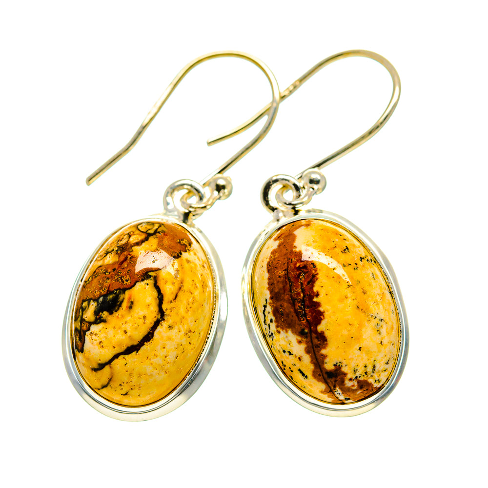 Picture Jasper Earrings handcrafted by Anasilvercos - EARR409778