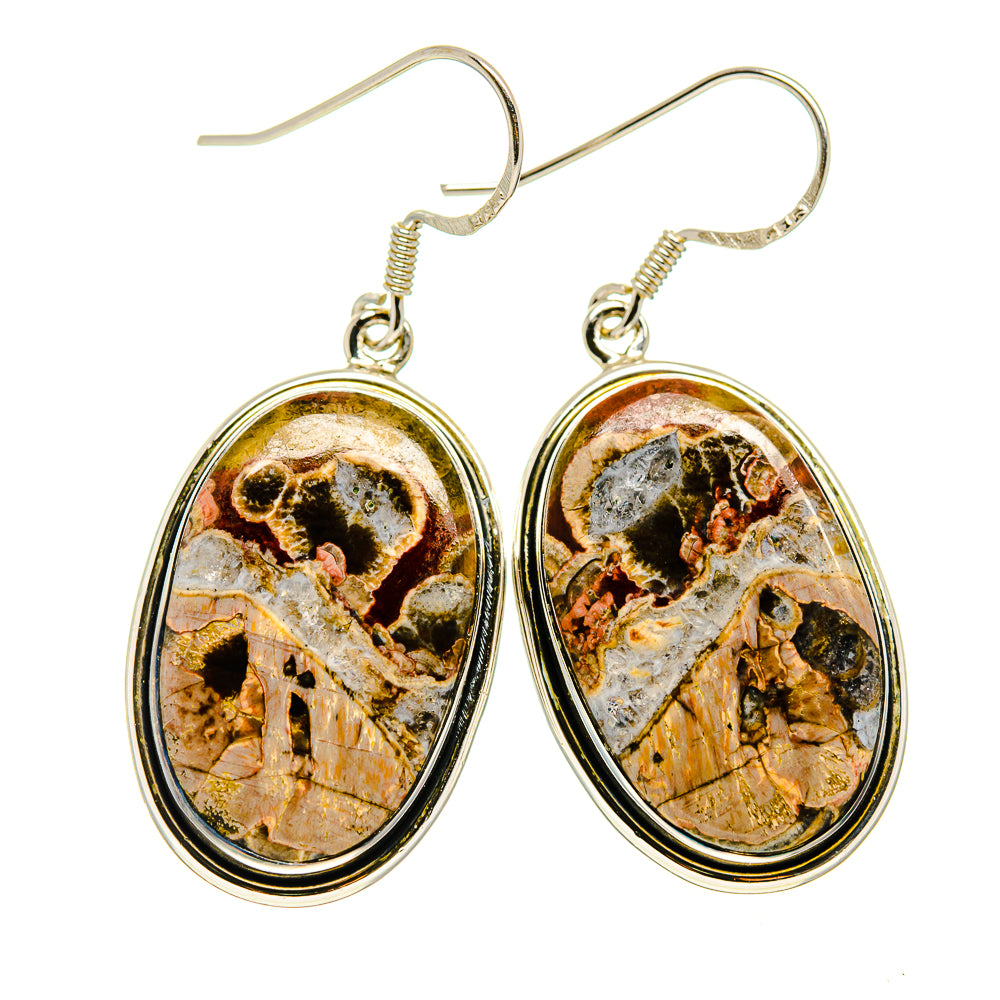 Poppy Jasper Earrings handcrafted by Anasilvercos - EARR410020