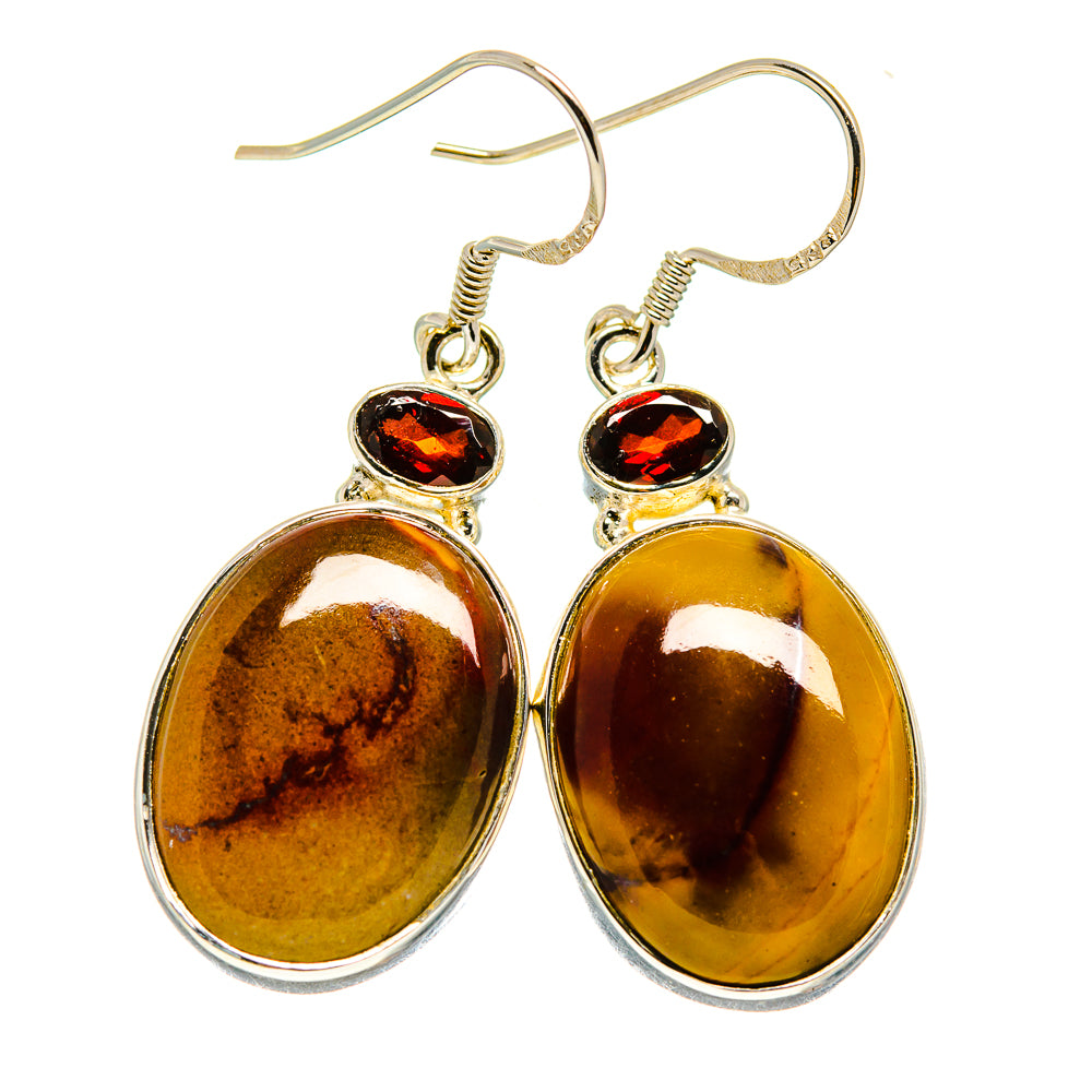 Mookaite Earrings handcrafted by Anasilvercos - EARR410115