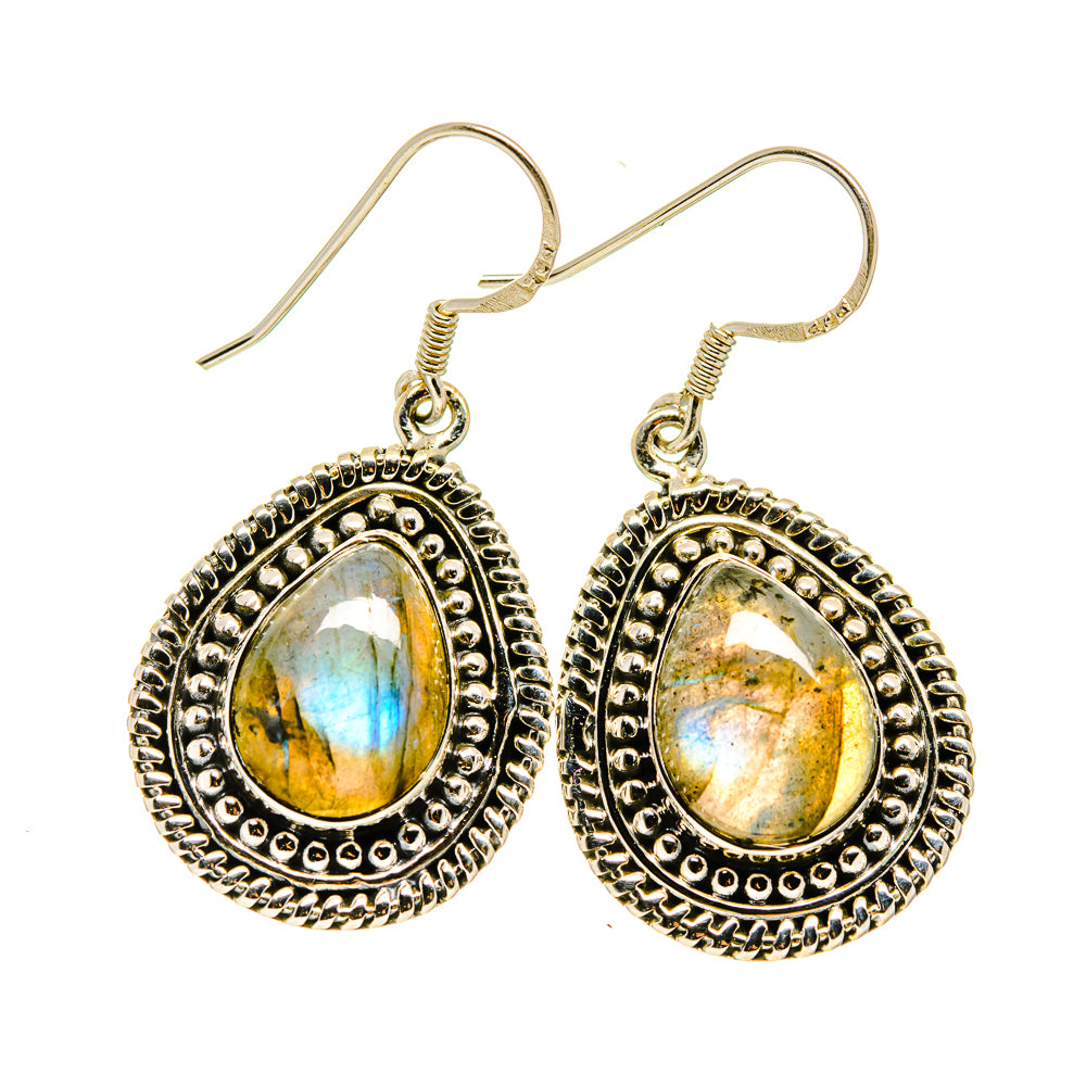 Labradorite Earrings handcrafted by Anasilvercos - EARR410169