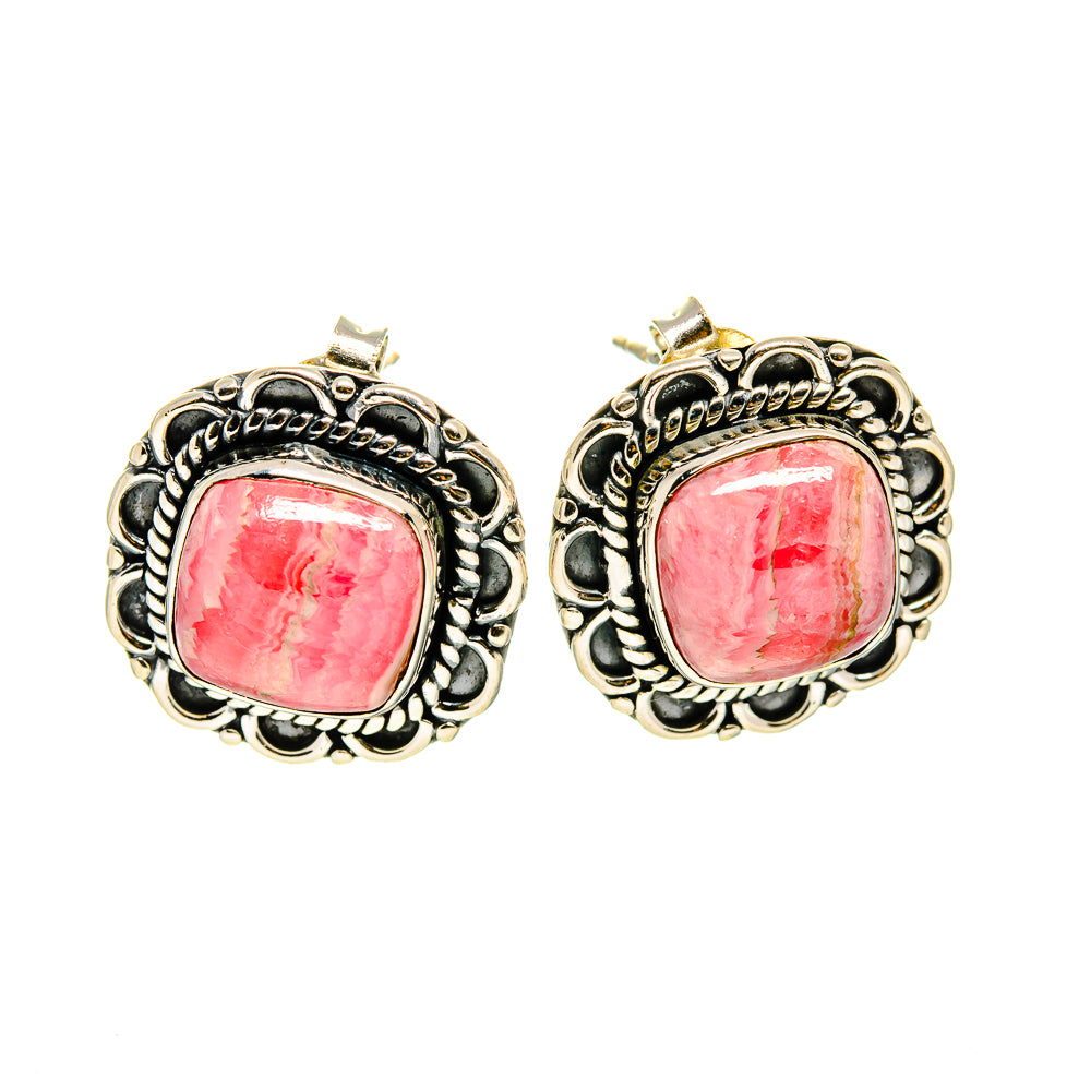 Rhodochrosite Earrings handcrafted by Anasilvercos - EARR410241