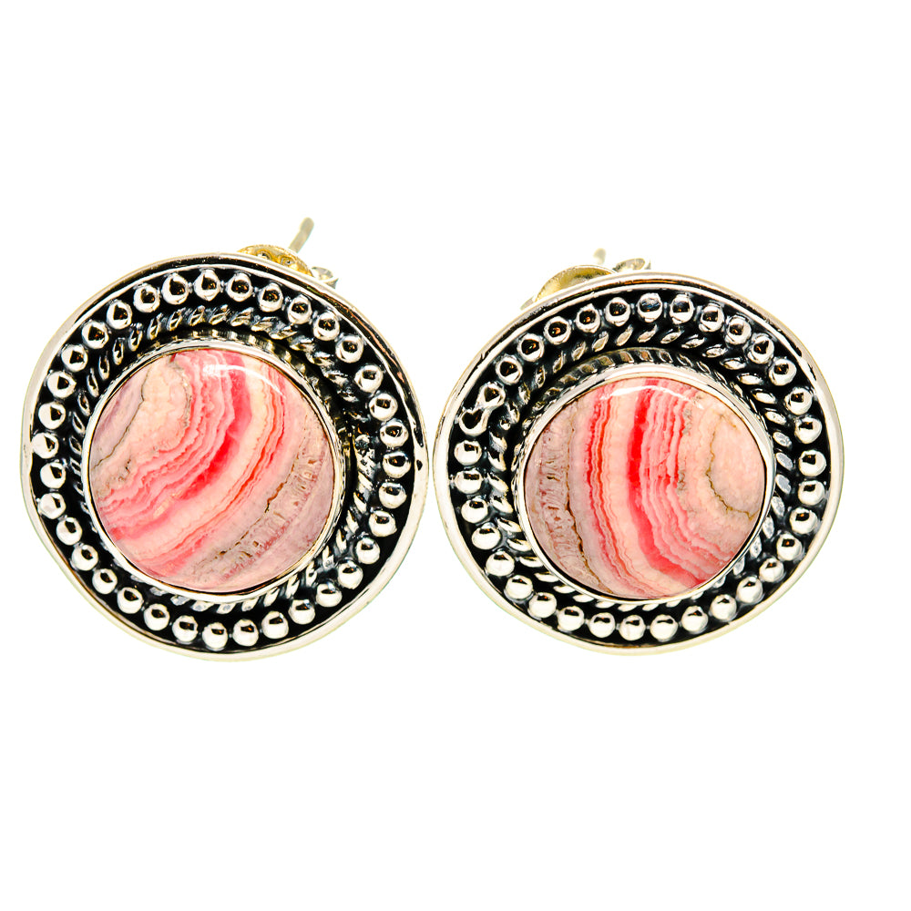 Rhodochrosite Earrings handcrafted by Anasilvercos - EARR410534