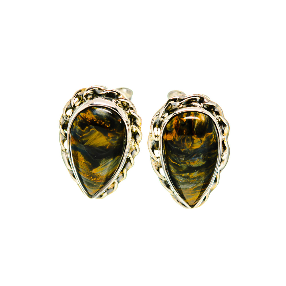 Pietersite Earrings handcrafted by Anasilvercos - EARR410537