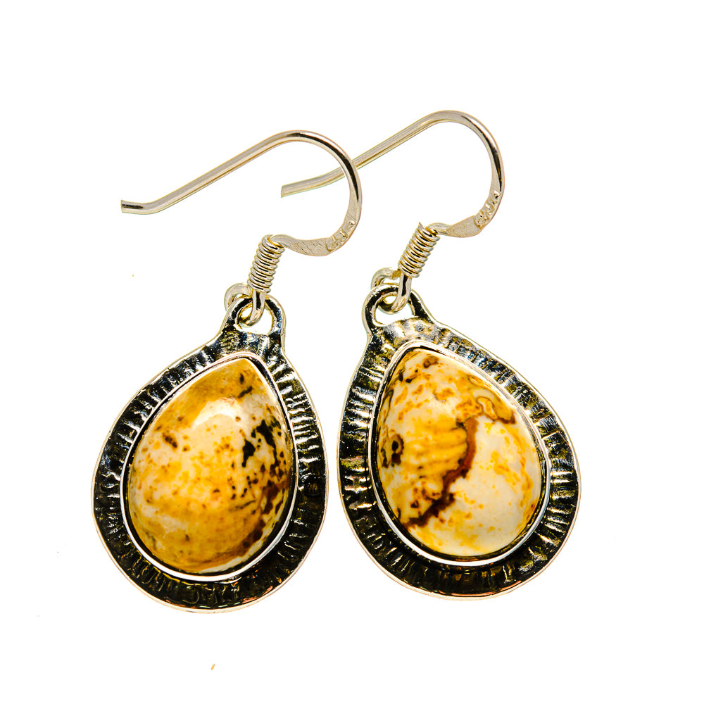 Picture Jasper Earrings handcrafted by Anasilvercos - EARR410558