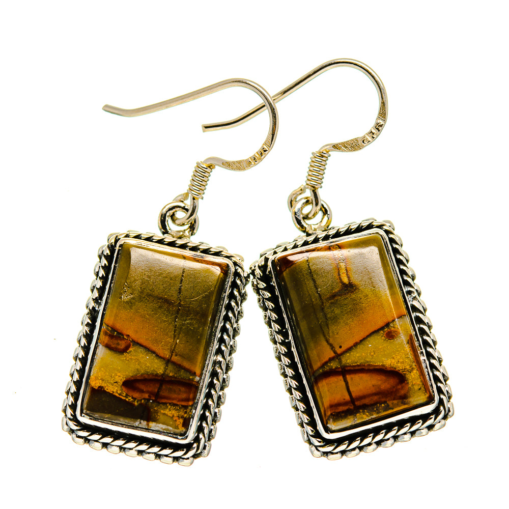 Chert Breccia Earrings handcrafted by Anasilvercos - EARR410566