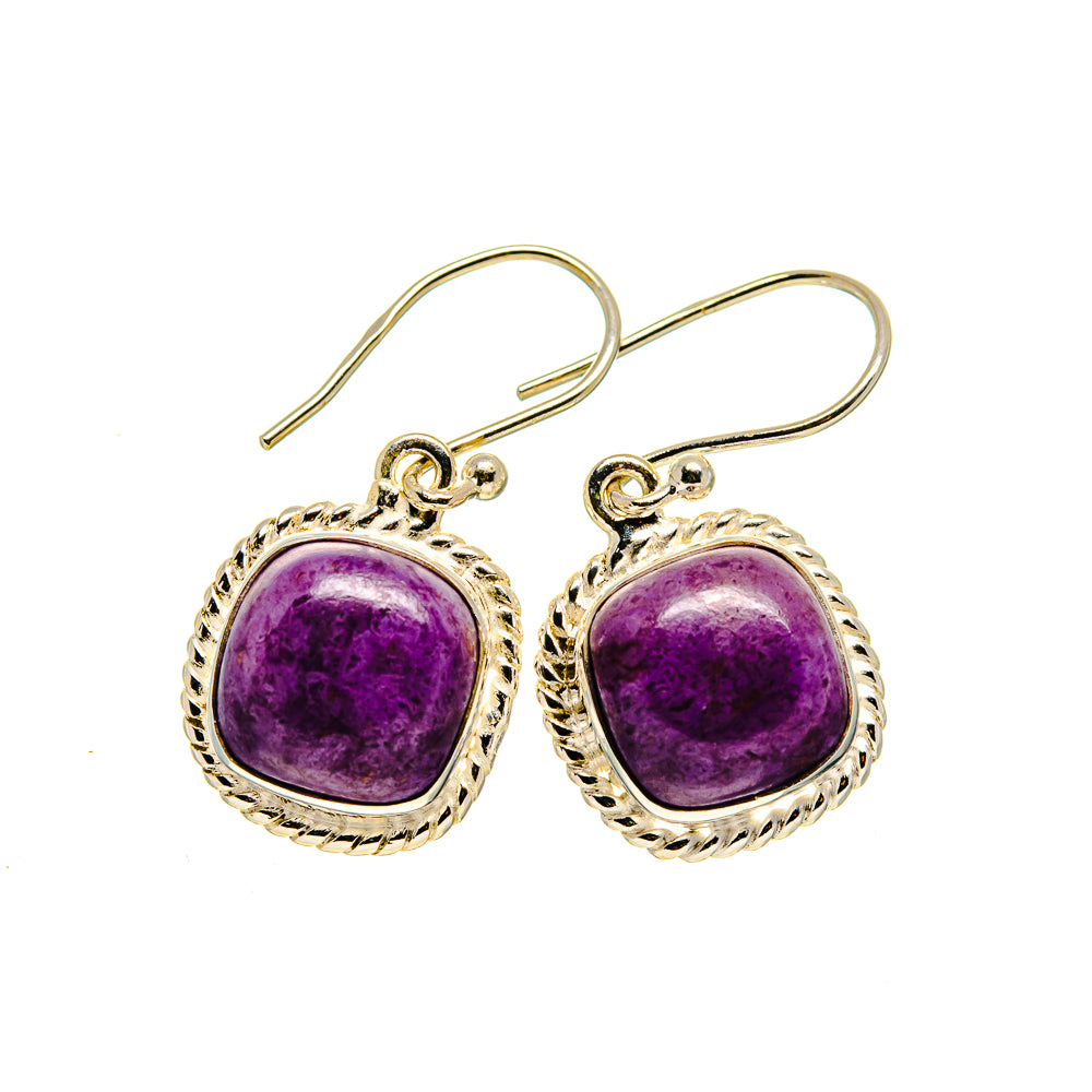 Charoite Earrings handcrafted by Anasilvercos - EARR410567