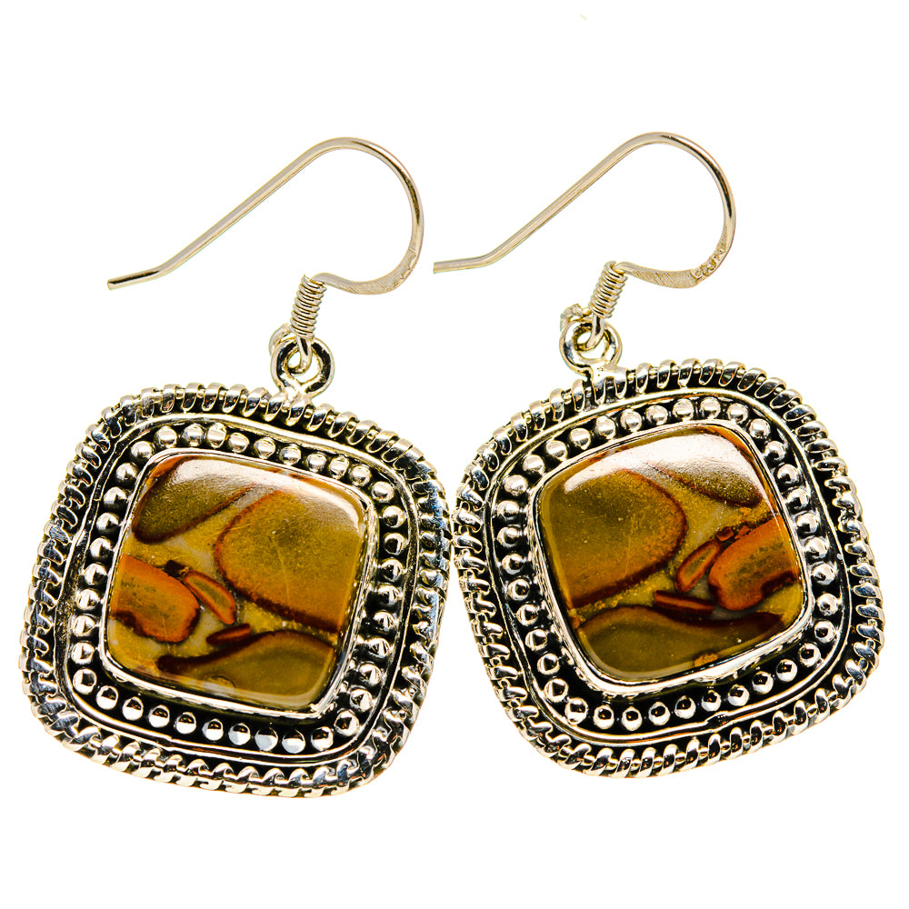 Chert Breccia Earrings handcrafted by Anasilvercos - EARR410577